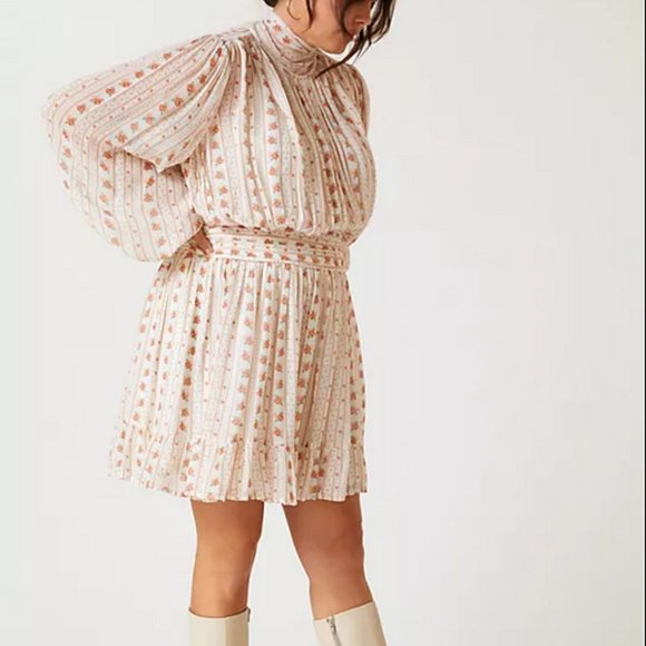 Anthropologie XL NWT Let Me Be Mock Neck Sheer Mini Dress - Picture 5 of 9